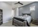 Bedroom featuring a stylish bed frame and neutral carpet at 21617 S 229Th Way, Queen Creek, AZ 85142