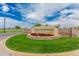 Lakeview Trails at Morrison Ranch community entrance sign, featuring lush landscaping and a stone facade at 3749 E Sagebrush St, Gilbert, AZ 85296