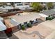 Aerial view of the home with a spacious front yard and well-maintained landscaping at 7513 E Roosevelt St, Scottsdale, AZ 85257