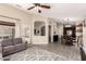 Open-concept living room flowing into dining area; great for entertaining at 1289 E Baker Dr, San Tan Valley, AZ 85140