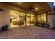 Covered patio with tile flooring, ceiling fan and easy access to kitchen at 13336 W Via Caballo Blanco --, Peoria, AZ 85383