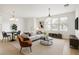 Bright and airy living room showcases stylish furnishings and an open layout, ideal for relaxation and gatherings at 18325 W Port Au Prince Ln, Surprise, AZ 85388