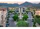 Aerial view of a luxury apartment complex with beautifully landscaped grounds at 18720 N 101St St # 3006, Scottsdale, AZ 85255
