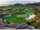 Picturesque aerial view of a golf course and patio at 18720 N 101St St # 3006, Scottsdale, AZ 85255