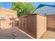 Practical backyard shed and storage area with convenient access and landscaping at 19440 N 12Th St, Phoenix, AZ 85024