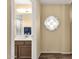 Bathroom with a single vanity and a view into a walk-in shower at 19791 N 86Th Dr, Peoria, AZ 85382