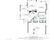 First floor plan displaying the layout of the living room, kitchen, dining area, and garage, with dimensions at 21538 N 59Th Ln, Glendale, AZ 85308