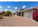 Well maintained backyard is tastefully landscaped with mature foliage and a lovely covered patio area at 2736 Leisure World --, Mesa, AZ 85206