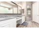 Bathroom with double vanity, spacious countertops and mirror at 3023 E Arabian Dr, Gilbert, AZ 85296
