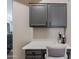 Hallway desk and cabinets in the house, providing a functional workspace at 34195 N Alison Dr, San Tan Valley, AZ 85144