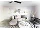 Cozy living room featuring modern furnishings, decorative pillows, and a chic area rug at 3500 N Hayden Rd # 2103, Scottsdale, AZ 85251