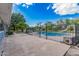 Fenced backyard with pool at 370 E Redfield Rd, Chandler, AZ 85225