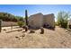 Unique desert home with cactus landscaping, gravel yard and distinctive architectural design at 39006 N Habitat Circle Cir, Cave Creek, AZ 85331
