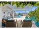 Inviting outdoor lounge area with comfortable seating overlooking the pool and patio at 4408 N 28Th Pl, Phoenix, AZ 85016