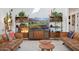 Stylish living room with a large TV, modern decor, plants, and comfortable leather seating at 4408 N 28Th Pl, Phoenix, AZ 85016