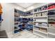 Spacious walk-in closet with custom shelving and ample storage for clothes, shoes, and accessories at 447 W Judd Rd, San Tan Valley, AZ 85143