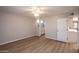 Spacious bedroom with light walls, ceiling fan, and modern flooring at 4502 E Carol Ave # 1, Mesa, AZ 85206