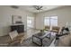 Comfortable living room with an area rug and backyard access that offers a modern look at 507 W Magdalena Ln, Phoenix, AZ 85041