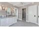 Luxurious bathroom with dual sinks, glass shower, and stylish fixtures at 6102 E Calle Del Norte --, Scottsdale, AZ 85251