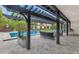 Relaxing outdoor living space with a lounge area, a BBQ, and a clear view of the refreshing pool at 6102 E Calle Del Norte --, Scottsdale, AZ 85251