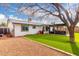 This backyard includes a manicured lawn, a gravel area, and a covered hot tub area at 806 W El Alba Way, Chandler, AZ 85225