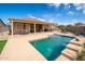 Swimming pool with ample seating and patio space at 24127 N 166Th Ct, Surprise, AZ 85387
