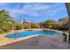 Landscaped pool area with desert plants, offering a private and relaxing oasis for swimming and lounging at 26521 N 114Th Pl, Scottsdale, AZ 85255