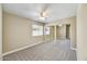Bright bedroom has new carpet, neutral walls, and mirrored closet doors at 3154 E Clarendon Ave, Phoenix, AZ 85016