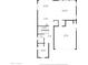 Detailed floor plan showcasing the layout of the first floor, including the living spaces, kitchen, and bedroom at 33275 N 132Nd Ave, Peoria, AZ 85383