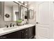 A modern bathroom with and sinks and modern fixtures at 3528 E Decatur St, Mesa, AZ 85213