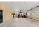 Spacious garage with ample storage cabinets and room for a golf cart and workspace at 4055 N Recker Rd # 82, Mesa, AZ 85215