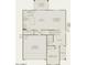 Layout of the first floor highlighting the kitchen, gathering room, garage, and bedroom 4 at 5079 S 251St Dr, Buckeye, AZ 85326