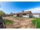 The backyard offers a spacious area with potential for outdoor activities and customization at 5203 W Acoma Dr, Glendale, AZ 85306