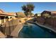 Private pool with desert landscaping and mountain views, perfect for relaxation and entertaining at 6539 W Briles Rd, Phoenix, AZ 85083