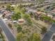 Aerial view of the neighborhood with community park and playground at 824 E Chelsea Dr, San Tan Valley, AZ 85140