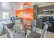 Open-concept living room and kitchen with gray sofa, modern fixtures, and stainless appliances at 1111 W University Dr # 2012, Tempe, AZ 85281