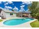 The backyard features a pool, patio, and lush greenery, providing a perfect blend of relaxation and entertainment at 1153 W Mesquite St, Chandler, AZ 85224
