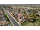 Bird's eye view of the neighborhood showcasing mature trees, manicured yards, and quiet streets at 1200 W Boxelder Cir, Chandler, AZ 85224