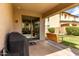 Enjoy the covered patio with a porch swing, perfect for outdoor relaxation and entertaining guests at 12057 W Ashby Dr, Peoria, AZ 85383