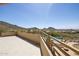 Balcony overlooking the backyard pool with picturesque views of the surrounding mountains and valley at 12639 N 136Th St, Scottsdale, AZ 85259