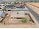 Aerial view of a single-Gathering home featuring a tile roof and large backyard at 1297 E Avenida Kino --, Casa Grande, AZ 85122