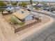 Aerial shot showcases the layout, landscaping, and neighborhood surroundings of this single Gathering home at 1297 E Avenida Kino --, Casa Grande, AZ 85122