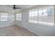 Enclosed sun room that offers views of the backyard at 1297 E Avenida Kino --, Casa Grande, AZ 85122
