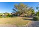 Sprawling backyard featuring a mature shade tree, playground, and landscaped areas, ideal for outdoor enjoyment at 14022 W Hope Dr, Surprise, AZ 85379