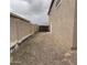 Side yard with gravel and block wall, providing privacy at 1876 N Parkside Ln, Casa Grande, AZ 85122
