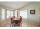 The dining area includes a bay window and decorative chandelier at 2380 E Seville Ct, Casa Grande, AZ 85194