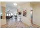 Inviting entryway with tile flooring leading to the living area and bathroom at 2380 E Seville Ct, Casa Grande, AZ 85194