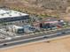 The aerial view captures a fast-food hub, including a car wash at 2523 W Running Deer Trl, Phoenix, AZ 85085