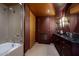 Full bathroom featuring a shower, tub, toilet, and granite countertop sink at 4808 N 24Th St # 1424, Phoenix, AZ 85016