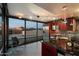 Gourmet kitchen featuring stainless steel appliances, granite countertops, and expansive views at 4808 N 24Th St # 1424, Phoenix, AZ 85016